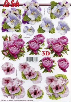 3D Schneidebogen Blumen